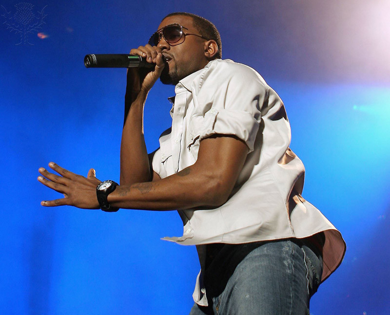 Kanye West performs at the Point Theatre in Dublin